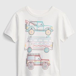 Gap 盖璞 幼儿|布莱纳系列 玩童之选 童趣印花纯棉短袖T恤