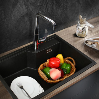 法恩莎官方旗舰水槽厨房石英石大容量洗菜盆洗碗池洗碗槽FGP862