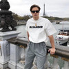 JIL SANDER 极简主义风格宽松OS版SANDER字母印花男女短袖嘻哈休闲T恤 白色 S