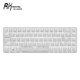 ROYAL KLUDGE RK68(837)无线机械键盘 2.4G有线蓝牙三模68键 白色背光白色茶轴