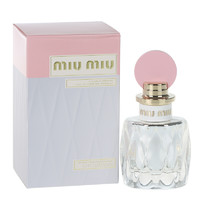 miumiu 缪缪女士香水淡香精七夕礼物 2018限量粉盖银色之花50ml