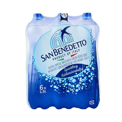 SAN BENEDETTO 意大利进口 圣碧涛（San Benedetto）碳酸饮料 1.5L*6 （气泡水）