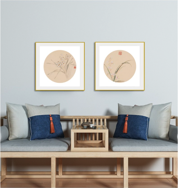 buybuyART 买买艺术 周磊作品版画《二十四节气》系列 50×50cm 客厅沙发背景墙装饰画 立秋