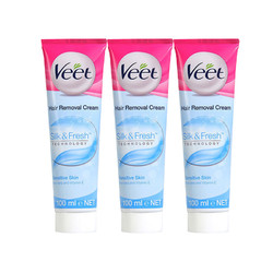 Veet 薇婷 敏感肌肤芦荟脱毛膏 100ml*3