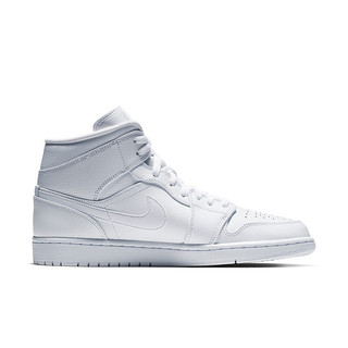 AIR JORDAN 正代系列 Air Jordan 1 Mid 男子篮球鞋 554724-129 白色 45