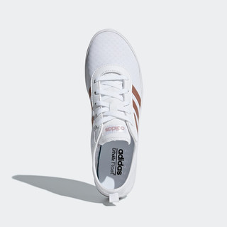 adidas NEO QT Vulc 2.0 W 女子休闲运动鞋 BD7823 亮白/蒸汽灰金属 38