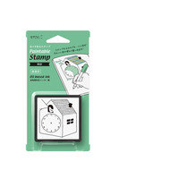 MIDORI 35385006 可填色浸透式印章 小鸟时钟