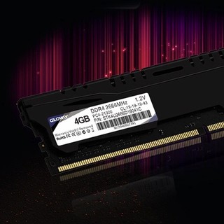 GLOWAY 光威 悍将系列 DDR4 2666MHz 台式机内存 马甲条 黑色 4GB
