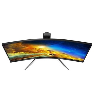 PHILIPS 飞利浦 猛腾系列 345M1CR 34英寸 VA 曲面 FreeSync 显示器 (3440*1440、144Hz、119%sRGB、HDR10)