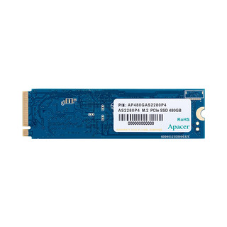 Apacer 宇瞻 AS2280P4 NVMe M.2 固态硬盘 480GB M.2（PCI-E3.0）