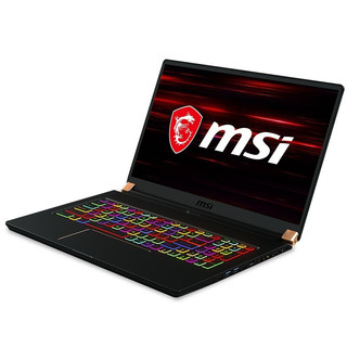 MSI 微星 绝影 GS75 17.3英寸 游戏本 黑色 (酷睿i9-10980HK、RTX 2070 Super Max-Q 8G、64GB、4TB SSD、1080P、IPS、300Hz)