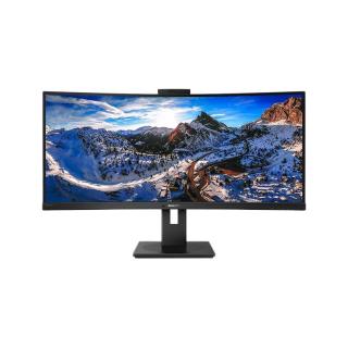 PHILIPS 飞利浦 346P1CRH 34英寸 VA 曲面 显示器(3440×1440、100Hz、90%sRGB、HDR400、Type-C 90W)