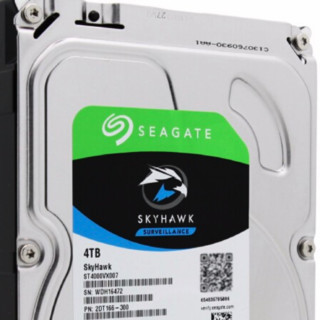 SEAGATE 希捷 酷鹰SkyHawk系列 3.5英寸 监控级硬盘 4TB（PMR、5900rpm、64MB）ST4000VX007