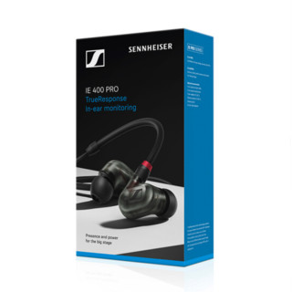 SENNHEISER 森海塞尔 IE400PRO 入耳式挂耳式动圈降噪有线耳机 雾霾灰 3.5mm