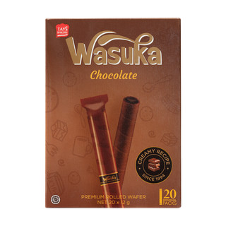 Wasuka 哇酥咔 爆浆威化卷 巧克力味 240g