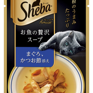 Sheba 希宝 成猫零食 吞拿鱼柴鱼味妙鲜包 40g