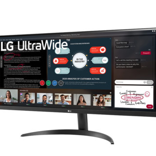 LG 乐金 34WP500-B 34英寸 IPS FreeSync 显示器（2560×1080、75Hz、HDR10）