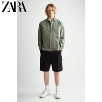ZARA [折扣季]男装 补丁工装风衬衫式夹克外套 03562480505