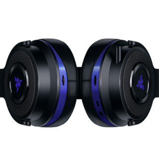 RAZER 雷蛇 战戟鲨终极版 PS4专用 耳罩式头戴式2.4G无线耳机 黑色