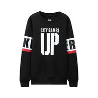 ERKE 鸿星尔克 63219314089 男童卫衣 正黑 140cm