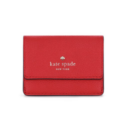 Kate Spade 凯特丝蓓 kates pade）奢侈品 女士红色皮质手拿零钱小卡包WLRU5230 615