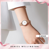 Daniel Wellington 丹尼尔惠灵顿 爆款年中特卖|DW 24mm玲珑小巧轻奢金属编织石英表女