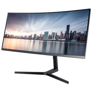 SAMSUNG 三星 C34H890WJC 34英寸 VA 曲面 FreeSync 显示器(3440×1440、60Hz、Type-C)