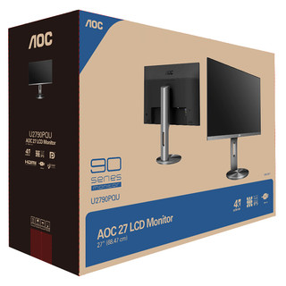 AOC 冠捷 U2790PQU 27英寸 IPS技术 显示器 (3840×2160、60Hz、99%sRGB）