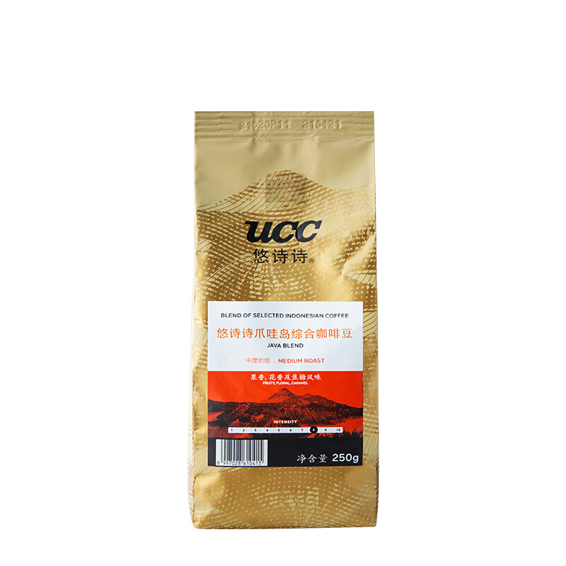 UCC 悠诗诗 印度尼西亚 中度烘焙 爪哇岛综合咖啡豆 250g
