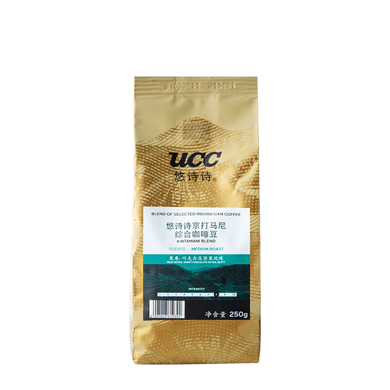 UCC 悠诗诗 京打马尼 中度烘焙 综合咖啡豆 250g