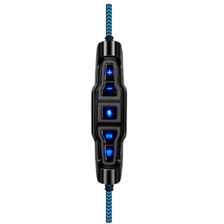 SADES 赛德斯 R12 耳罩式头戴式有线耳机 黑蓝 USB口