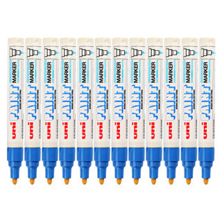 uni 三菱 日本三菱（Uni） PX-20 中字油漆笔（蓝色） 2.2-2.8mm（12支装）（可用于汽车补漆）