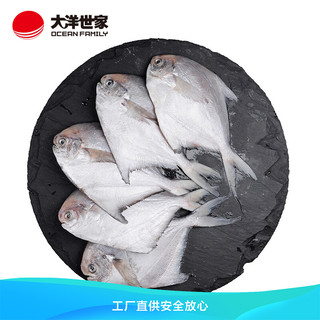 大洋世家 舟山精品银鲳鱼1KG/袋（8-10条）平鱼 生鲜 火锅烧烤食材
