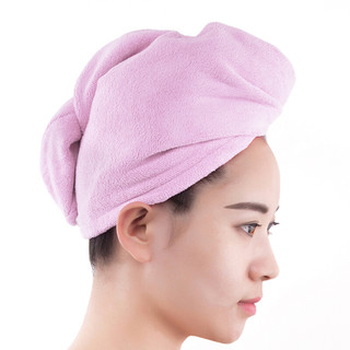 SANLI 三利 干发帽 柔软强吸水可爱擦头发浴帽包头速干毛巾 1条-浅粉色