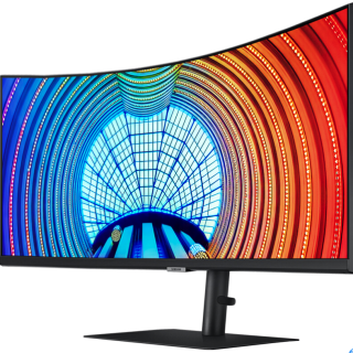 SAMSUNG 三星 S34A650UXC 34英寸 VA 曲面 FreeSync 显示器(3440×1440、100Hz、HDR10、Type-C 90W)