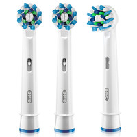 Oral-B 欧乐-B 欧乐B（Oralb）电动牙刷头 3支装 多角度清洁型 适配成人2D/3D全部型号 EB50-3 德国进口