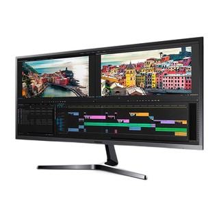 SAMSUNG 三星 C系列 S34J550WQC 34英寸 VA FreeSync 显示器（3440×1440、75Hz）