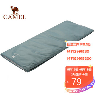 CAMEL 骆驼 羽绒棉睡袋冬季加厚大人防寒保暖便携式旅行床单酒店隔脏睡袋 A8W03001 天蓝