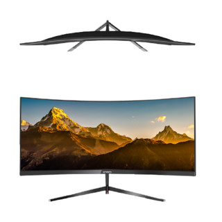 SKYWORTH 创维 30C1 29.5英寸 VA 曲面 FreeSync 显示器 (2560×1080、60Hz、90%sRGB）