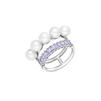 HEFANG Jewelry 何方珠宝 HEFANG何方珠宝Barbie芭比波波双层戒 925纯银女小众戒指刘雯同款