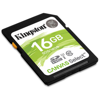 Kingston 金士顿 CANVAS Select SD存储卡 16GB（UHS-I、U1）