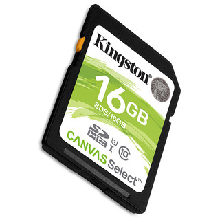 Kingston 金士顿 CANVAS Select SD存储卡 16GB（UHS-I、U1）