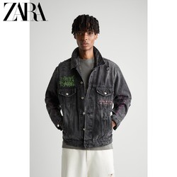 ZARA [折扣季]男装 印花牛仔夹克外套 06987470800