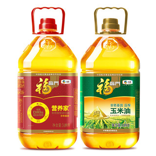福临门 京东JOY联名款 食用油组合装 3.09L*2桶（玉米油3.09L+调和油3.09L）