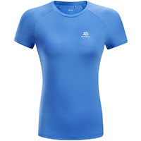 运动户外 女款智能冰感舒适运动风校园风短袖功能T恤 M 黛紫