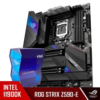 ROG 玩家国度  STRIX Z590-E GAMING WIFI主板搭  i9-11900K酷睿CPU处理器 板U套装