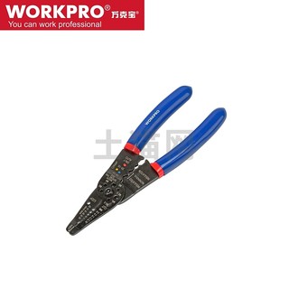 WORKPRO 万克宝 红蓝双色手柄尖头剥线钳(公制螺栓孔)/[1把]