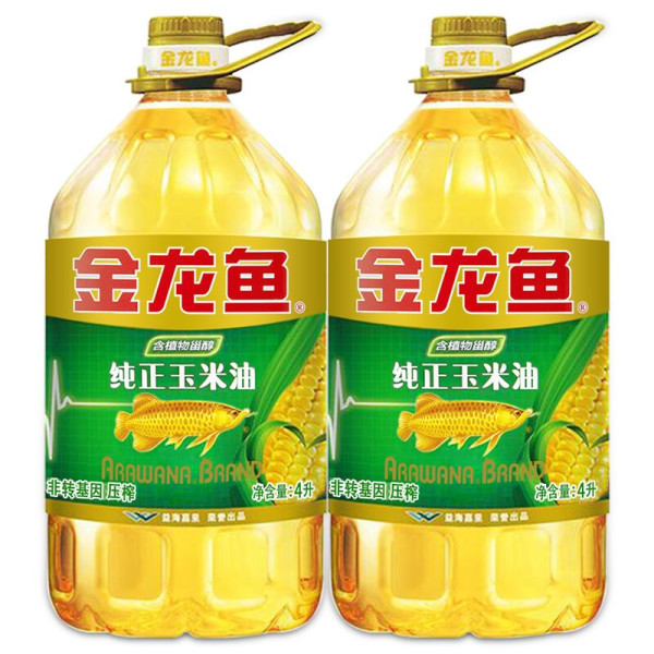 88vip金龙鱼纯正玉米油4l2桶