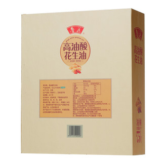 luhua 鲁花 高油酸花生油 750ml*4瓶 礼盒装