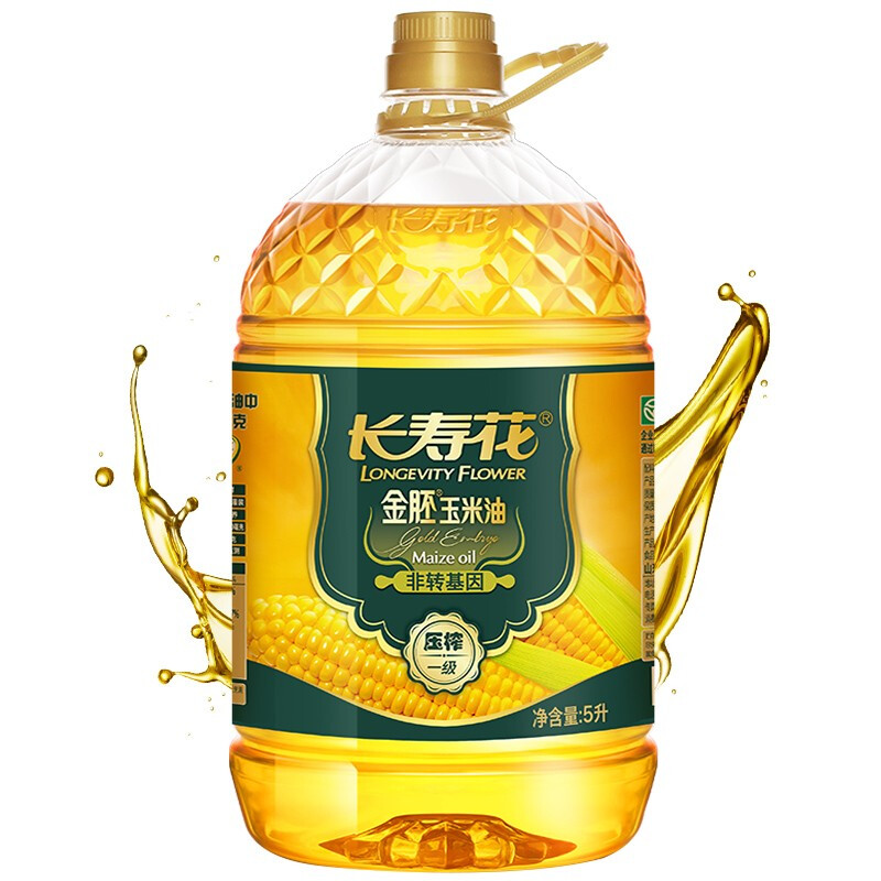 长寿花 非转基因 金胚玉米油 5L